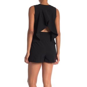 NWT BCBGMAXAZRIA DRAPED OPEN BACK ROMPER size M